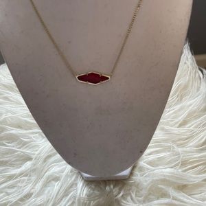 Kendra Scott red stone necklace
